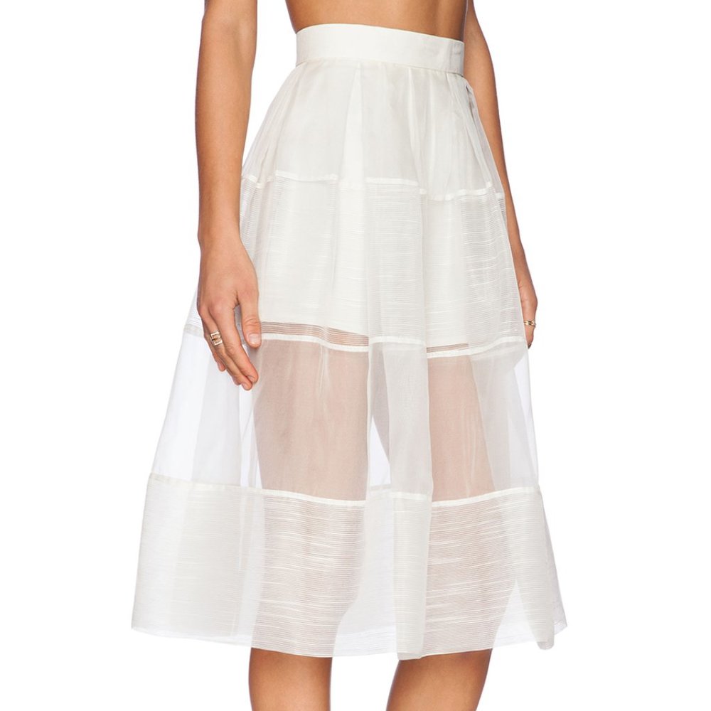 Vivian Chan Rosie Skort in Cream/Ivory